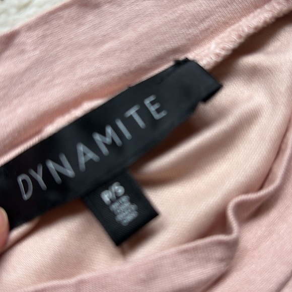 Dynamite Blush Pink Sleeveless Twist-Front Midi Dress | Soft & Flattering Fit - Picture 5 of 6